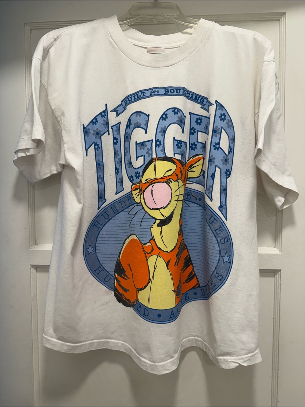 Vintage 90s Disney Store Tigger Built For Bouncing T-Shirt White 2XL